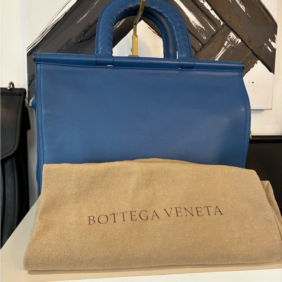 Bottega Veneta blue satchel bag - Picture 10 of 10